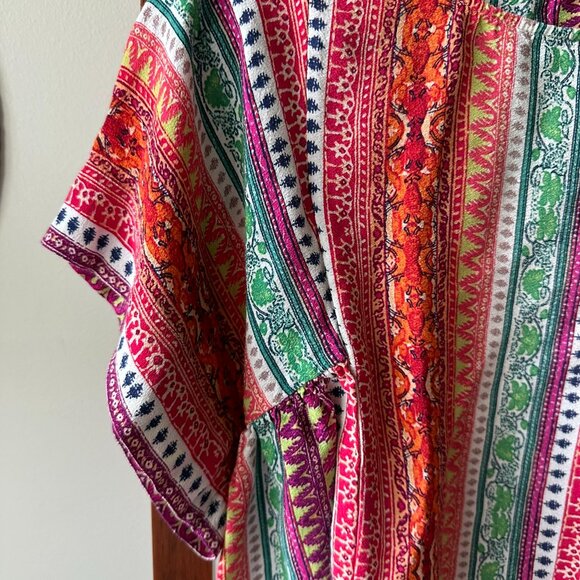 LIKE NEW Anthropologie Maeve Milla Aztec Boho Printed Top - Picture 3 of 6